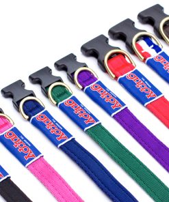 Adjustable clip collar - Brass D-ring